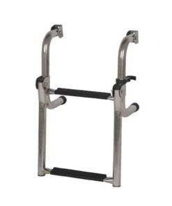 Oceansouth Short Base Stainless Steel 2-Step Ladder