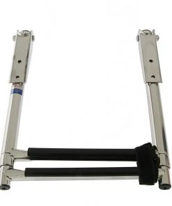 Oceansouth Telescopic Stainless Steel 2-Step Ladder