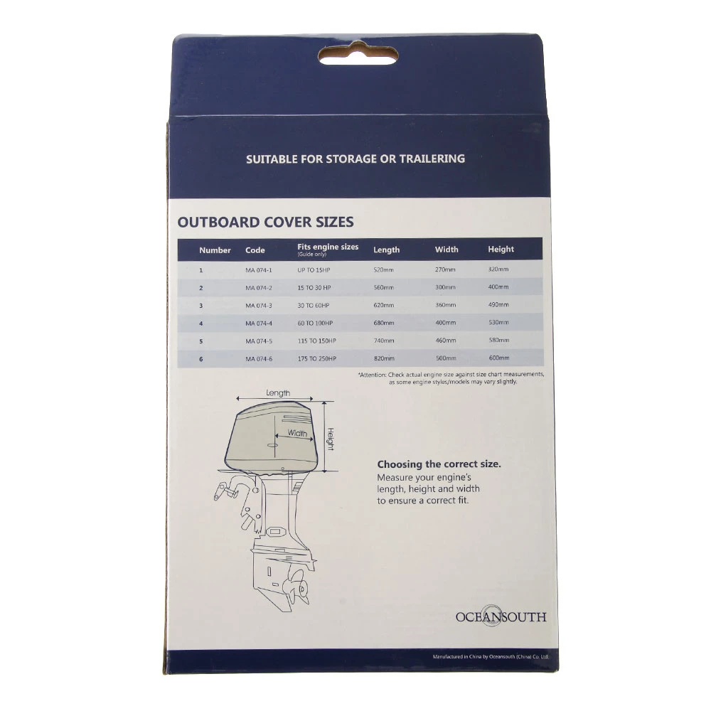 Oceansouth Universal Half Outboard Cover - Image 2
