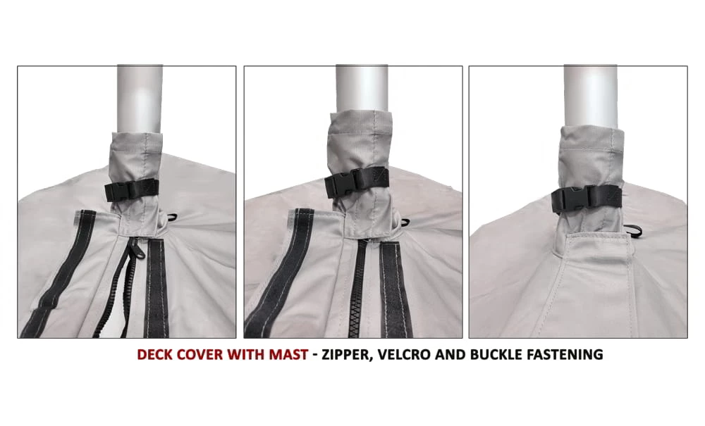 Oceansouth 420 Boat Deck Cover With Mast - Image 3