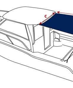 Oceansouth Cabin Cruiser Stern Shade Extension Kit