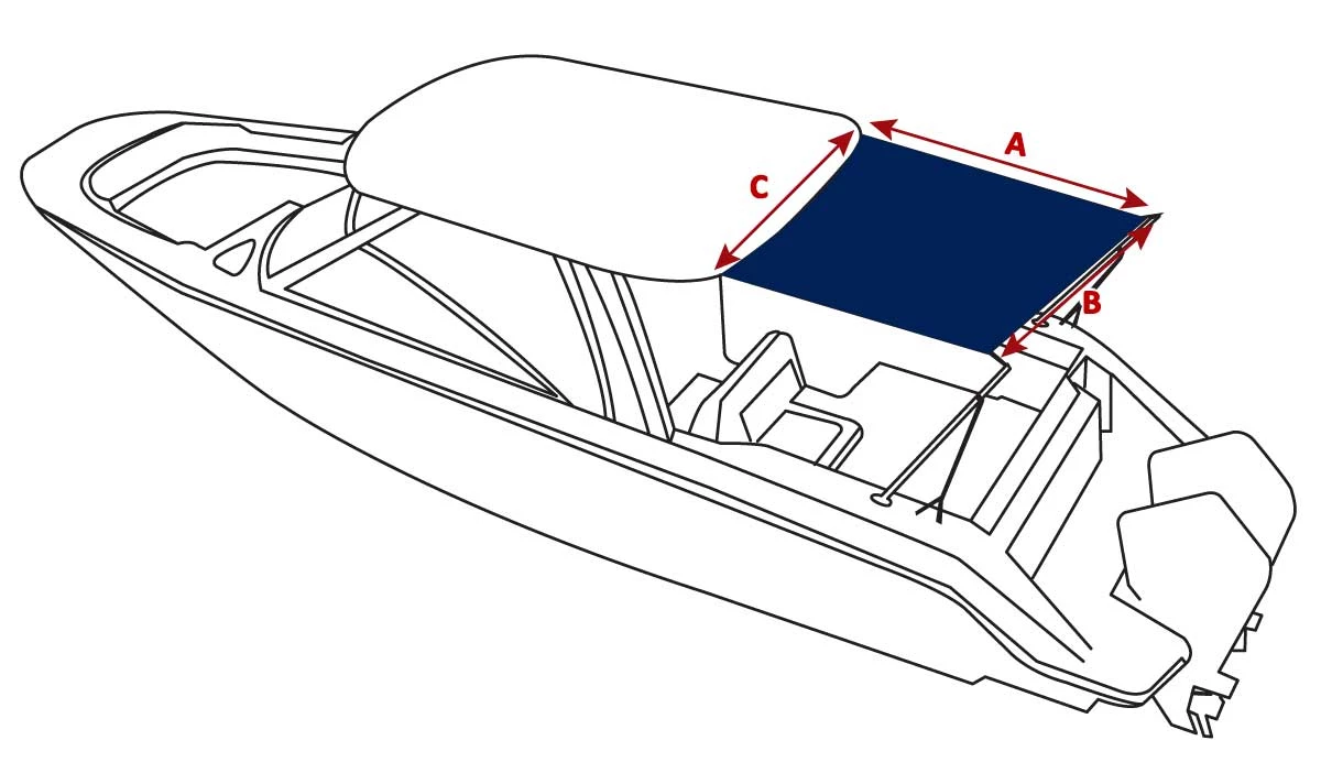 Oceansouth Hard Top Stern Shade Extension Kit - Image 2