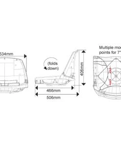 Oceansouth Folding Fishermans Seat Shell Grey