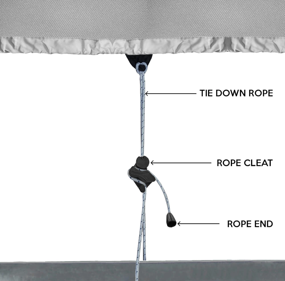 Oceansouth 29ER Boat Deck Cover With Mast - Image 2