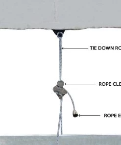 Oceansouth XL Bowrider Boat Cover Outboard Grey